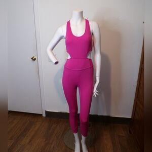 FP Movement by Free People Vibrant Pink Leggings Jumpsuit
